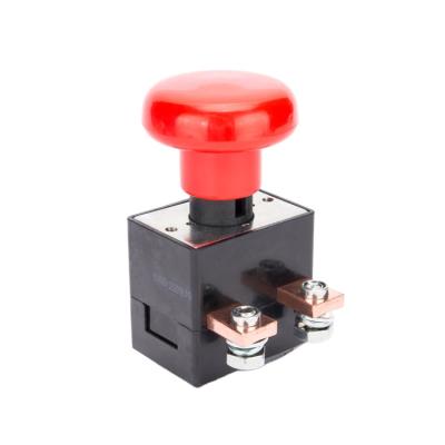 Κίνα OFUN Waterproof IP50 80V Red Color Emergency Disconnect Switch Stop Push Button Switches 250A προς πώληση