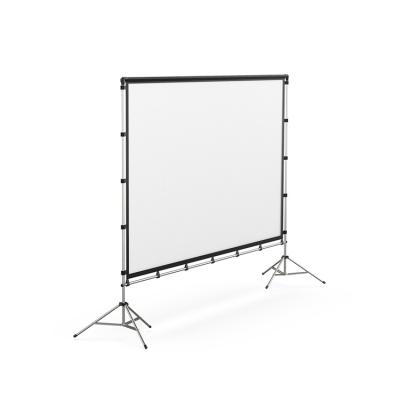 China Convenient 120 Inch 16:9 Projection Tripod Screen Matt White With Tripod Bracket 2 in 1 Projector Screen Holder for sale