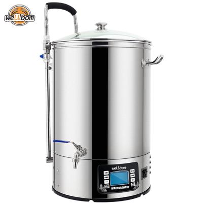 China Anti Overburning Patent System 40L 60L Stainless Steel All In One Brewing System Beer Brewing Equipment for sale