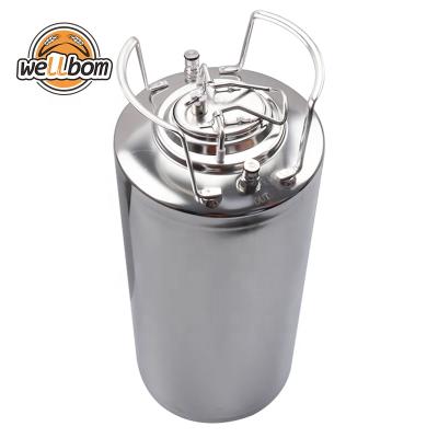 China 5gallon Ball Lock Corny Keg 5 Gallon 19L Stainless Steel Ball Lock Cornelius Style Beer OB Barrel New With Metal Handles for sale