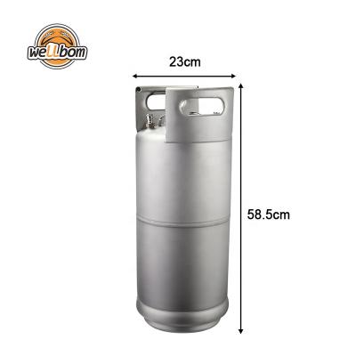 China Sustainable Home Brew 304 Stainless Steel Soda Water Coffee Cornelius Ball Lock Barrel 6L/10L/19L for sale