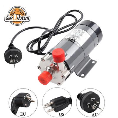 China Food Grade High Temperature Resistance Home Brew Magnetic Transmission Pump 15R 304 Stainless Steel Brew Beer Pump for sale