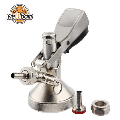 China Sustainable European A Type G Home Brew Beer Barrel Keg Dispenser System Coupler With Pressure Relief for sale