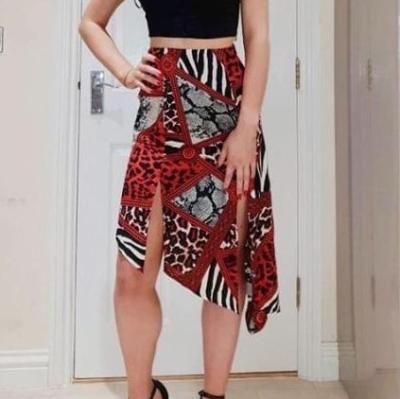 China 2022 New Fashionable Wholesale Wrap Midi Satin Skirt Breathable for sale