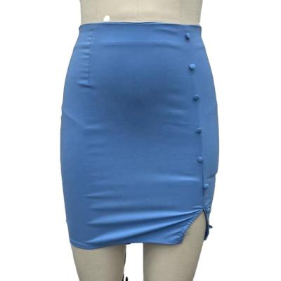 China Best Selling Front Button Split Hem Skirt Stretching Anti-Static for sale