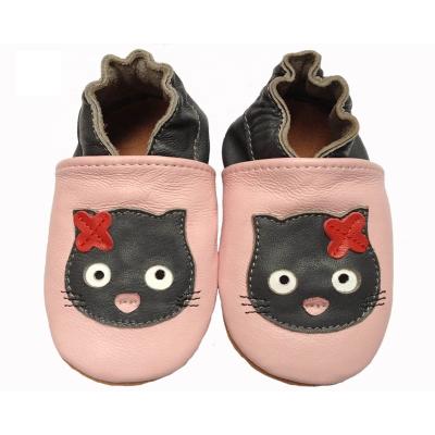 China Anti-odor OEM Baby Shoes Leather Soft Infant Walking Shoes for sale