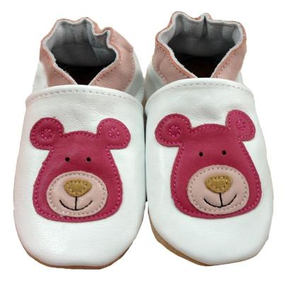 China Round Stylish Toddler Shoes Soft Leather Indoor Shoes for sale