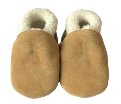 China Round Soft Sole Leather Baby Boots Baby Winter Shoes for sale