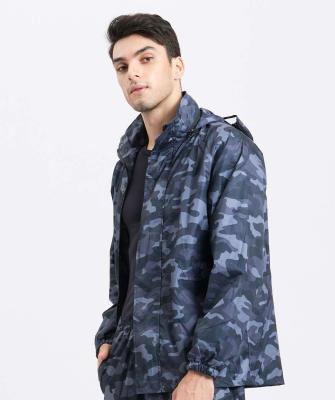 China Low MOQ workable anorak with face cover rain jacket for sale