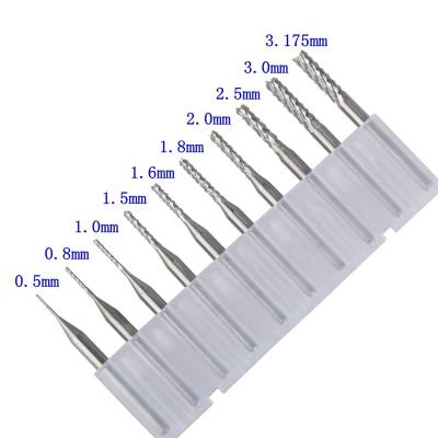 China Solid Carbide Corn Teeth End Mill For PCB 3.175*12.5 for sale