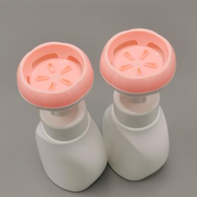 China Kingpack Amazon Large Foam Pump Bottle 200ml 300ml PE Flower Foam Pump Bottle Discharge 40mm 43mm for sale