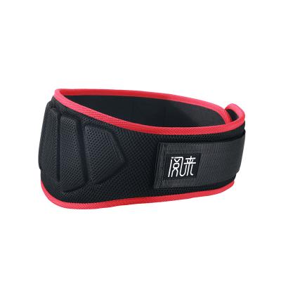 China Breathable Adjustable Waist Support Belt Weightlifting Strength Support Cross Training Weightlifting Lumbar Back Belt for sale