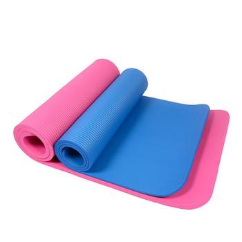 China Hot Sale 1cm Thickness Eco-friendly NBR Material Eco-friendly Fitness And Bodybuilding Yoga Mat for sale