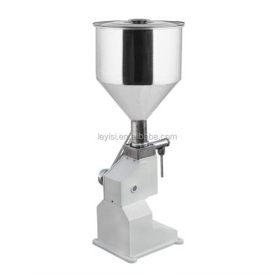 China GARMENT small scale oil bottle filling machine price, manual milk/water/mini/spice/glass bottle filler for sale