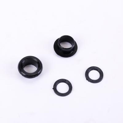 China 19L/12mm Black Nickel Free Transparent White And Clear Color Grommet Shoes Plastic Grommet Grommet for sale