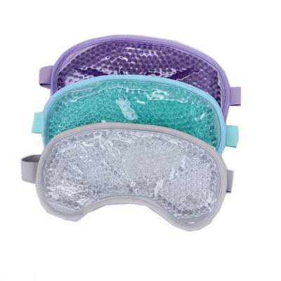 China Plush Cloth and Reusable Gel Cold-Hot PVC Bead Cooling Compress Eye Mask and Head Forehead Gel Cooling Pack for sale