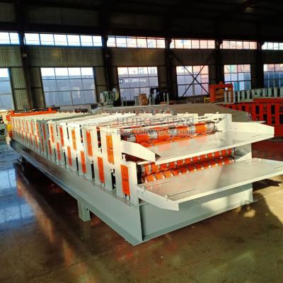 China Building Material Shops Double Layer Color Steel Roofing Sheet Making Machine Good Price for sale