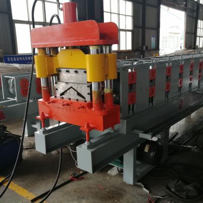 China Building material shops high quality low price metal color sheet roof ridgecap roll forming machine for sale