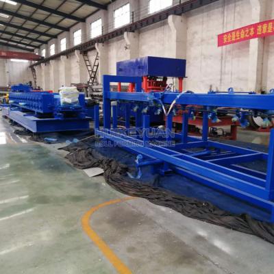 China Construction Material Stores Anti - Corrosion Road Barrier Machine W Beam Guardrail Production Line for sale