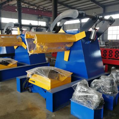 China Building Material Stores 8-10 Tons Hydraulic Strip Decoiler Drive for sale