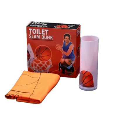 China Plastic Plastic Slam Dunk Toilet Kids Pulling Mini Basketball Game Toy for sale