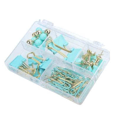 China Fashion durable creative girly gift cute stationery gift set tip paper clips binder clips for sale