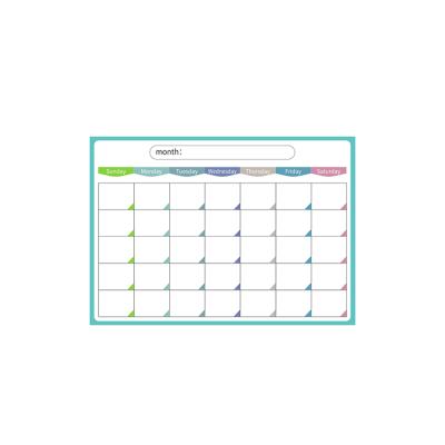 China Soft Dry Erase Board Calendar Planner Folding Fridge Magnetic Whiteboard For Kids for sale