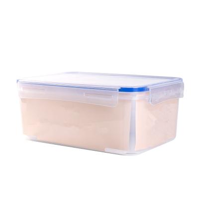 China High Quality Viable Multifunctional Plastic Glass Food Crisper Box With Cover For Kitchenware for sale