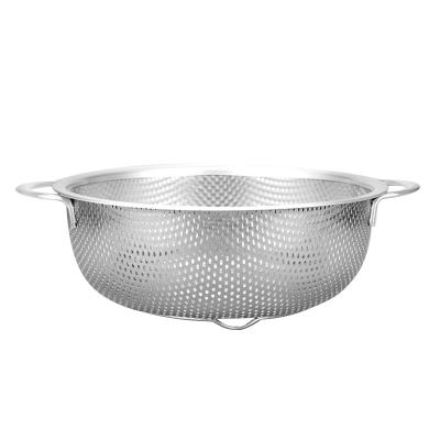 China Sustainable Dense Strainer Hole Stainless Steel Multifunctional Drain Baskets Kitchen Accessories for sale