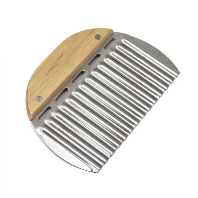 China Durable Stainless Steel Wave Corrugated French Fries Cutter Potato Slicer Soap Knife Cutter Handmade Kitchen for sale