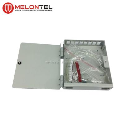 China FTTH MT-1021Indoor Metal Wall Mount Type 4 8 Core Fiber Optic LC Adapter Pigtail FTTH Distribution Box for sale