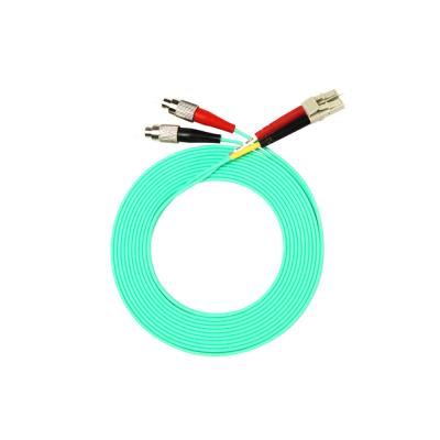 China Hot Sale 0.9mm 2mm 3mm FTTH MT-D1000 Fiber Optic Multi Armored Patch Cord OM3 Mode Duplex Fiber Optic Patch Cord Type MM MM3 FC-LC UPC for sale