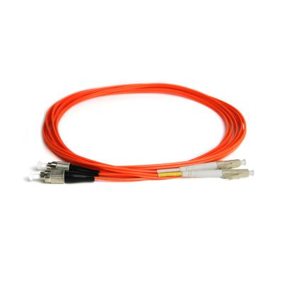 China Hot selling FTTH MT-D1000 0.9mm 2mm 3mm 62.5/125 mm type fiber optic multi mode duplex fiber optic patch cord FC-LC UPC type for sale