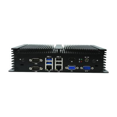 China Mini Core i5-4278U i7-4578u 6COM Computor 2xIn-tel i225 2.5G LANs VGA HD GPIO Industrial Mini Small Small Client Industrial Fanless Desktops for sale