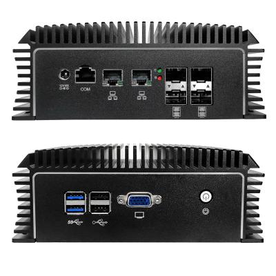 China Configured as Intel Celeron 2980U 2xI211AT Ethernet 4xI350 SFP COM VGA USB Pfsense PC Network Security Firewall Router Computer Split PC for sale