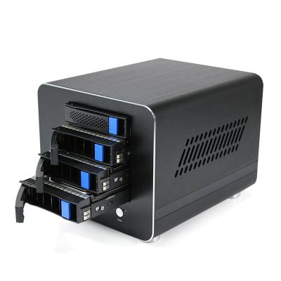 China Information Sharing 4 Bays NAS DiskStation i3-8130U 4* LAN 2*10 Gigabit 2*HD Camera Monitoring NRS Storage Hot Swap Networking Cloud Storage Server for sale