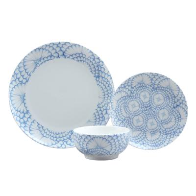 China Factory Direct Sales Viable Worth Buying China Dinnerware Fine 16 Pcs Dinnerware Set Design Dinner Set Installations With Decal for sale