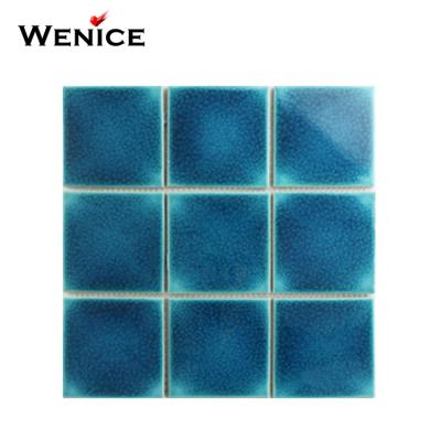 China Alkali Resistance Foshan China Supplier Glass Tiles Mosaic For Swimming Pool Tile for sale