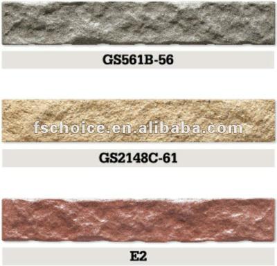 China Exterior Tiles Full Body Ceramic Tile Exterior Villa Tile 250x40 Stone Like Wall for sale