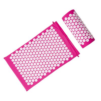 China High Quality Durable Foot Massage Mat Acupressure Mat and Pillow Set for sale