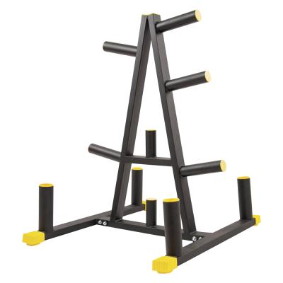 China Modern Barbell Weight Training Strength Equipment Fitness Plate Rack Trees and Barbell Tree Weight Plate Two Inch Rack for sale