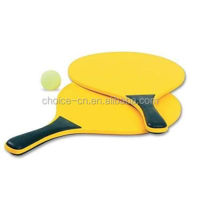 China Outdoor / Beach / Outdoor MDF Beach Wooden Paddle Ball Set 2 Paddles Play Tennis for sale