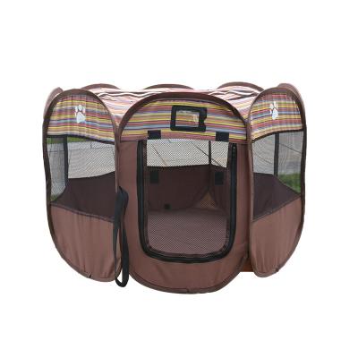 China Puppy Cats Pet Cage Tent Octagon Fence Portable Outdoor Pet Viable Foldable Indoor Tent for sale