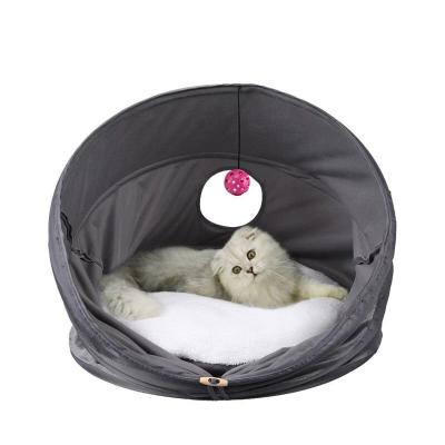 China Viable Pet Cat House Tent, Cat Litter Beds Pet Tunnel, Multifunctional Kennel and Pet Toys, Folding for sale