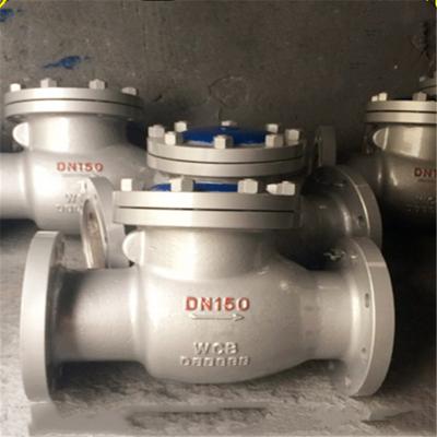 China General Popular Swing Type Non Return Flange Connection WCB Check Valve With SS Disc for sale