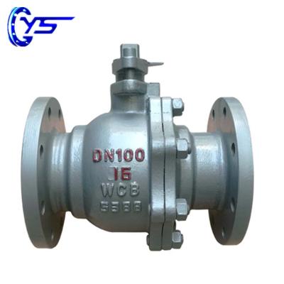 China Floating Flange Connection Temperature 425 Degree WCB General Ball Valve With PTFE Sealing for sale