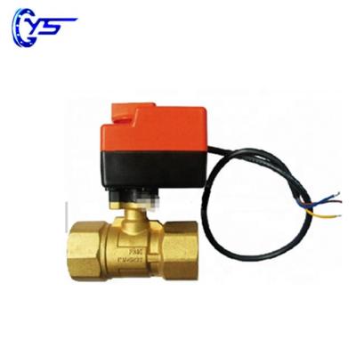 China 3 inch general brass electric ball valve with three way made in china for sale