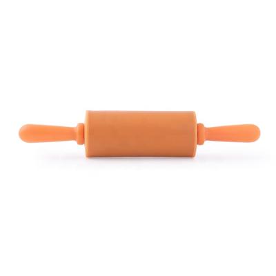 China Sustainable Kids Silicone Rolling Pin With Plastic Handle For Baking for sale