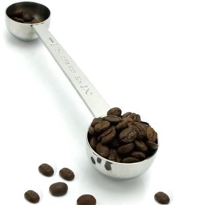 China The Viable Coffee Scoop 2 in 1 Stainless Steel Scoop 15ml &30ml for sale