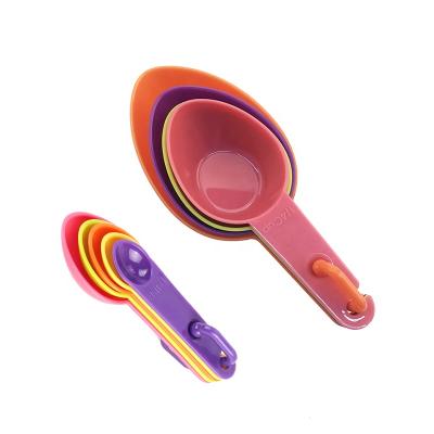 China Viable 9 Piece Colored Plastic Measuring Cups and Dosers for sale